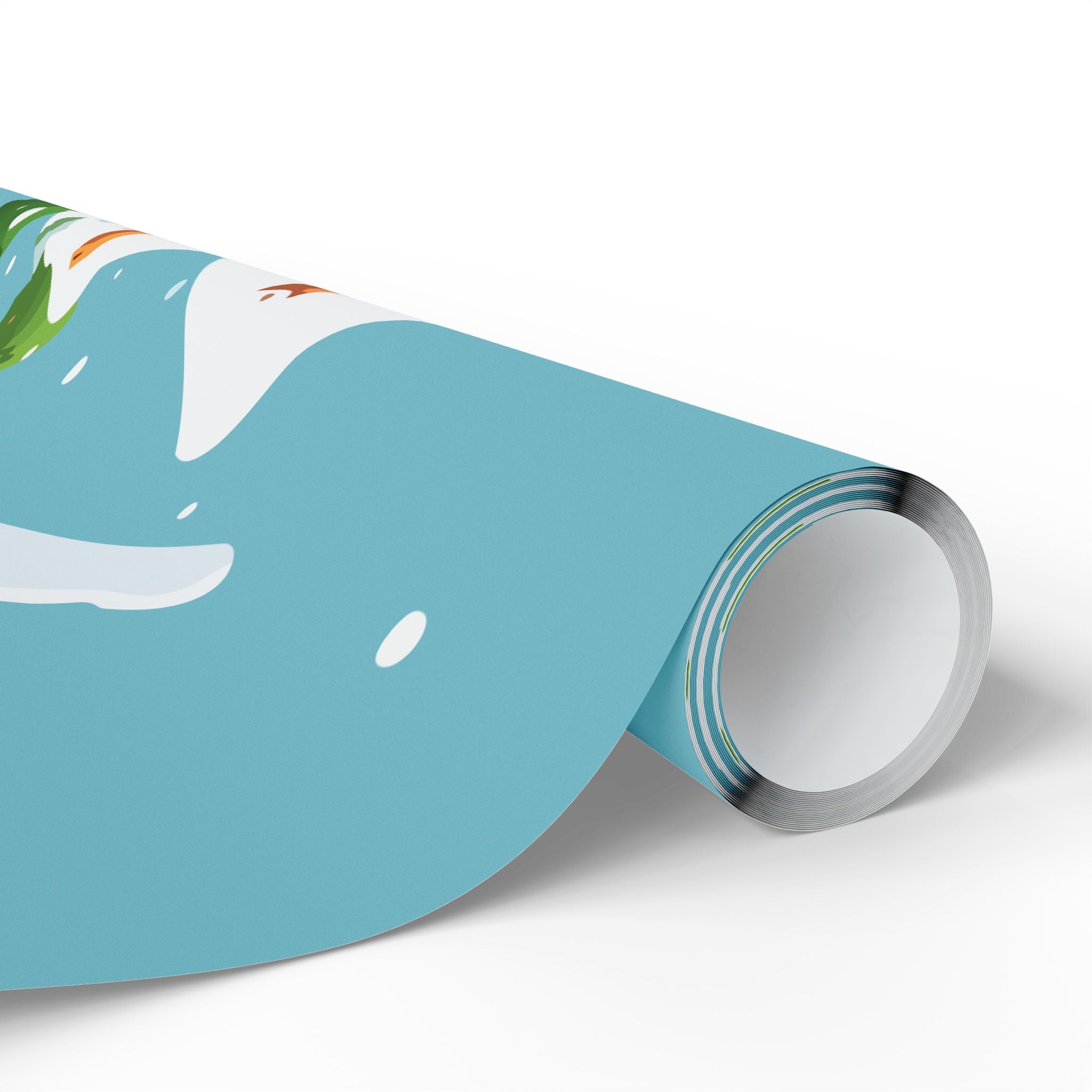 Snowy Gingerbread Village Wrapping Paper | Holiday Christmas Gift Wrap