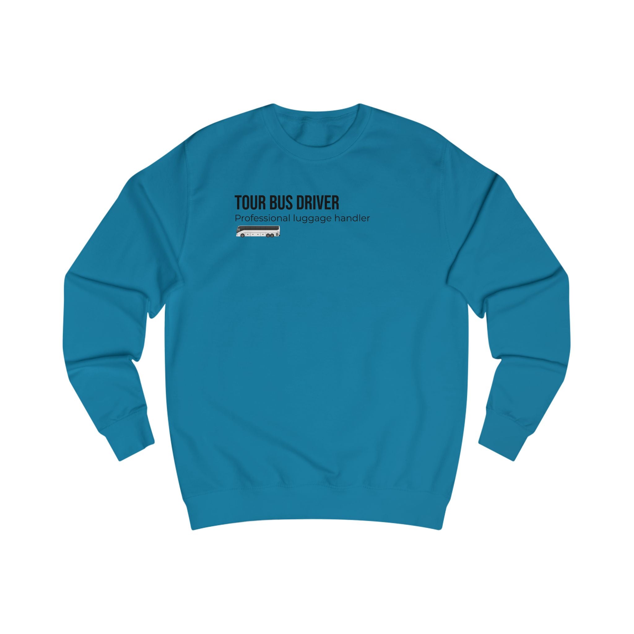 Tour Bus Driver Sweatshirt — "Luggage Tetris Champion" Graphic Crewneck