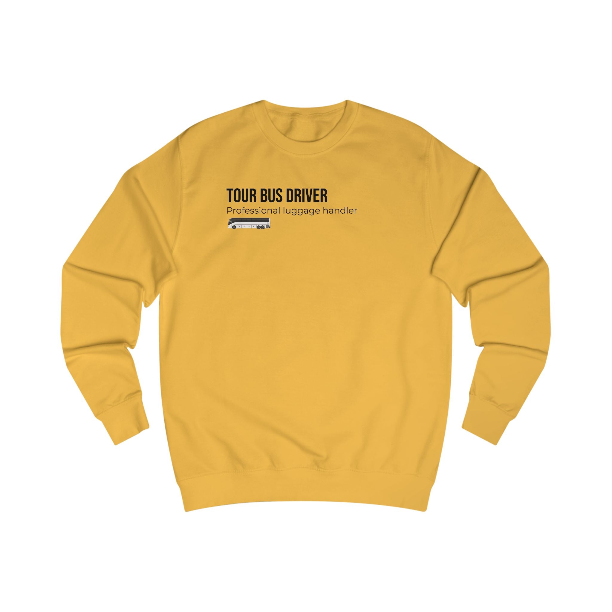 Tour Bus Driver Sweatshirt — "Luggage Tetris Champion" Graphic Crewneck
