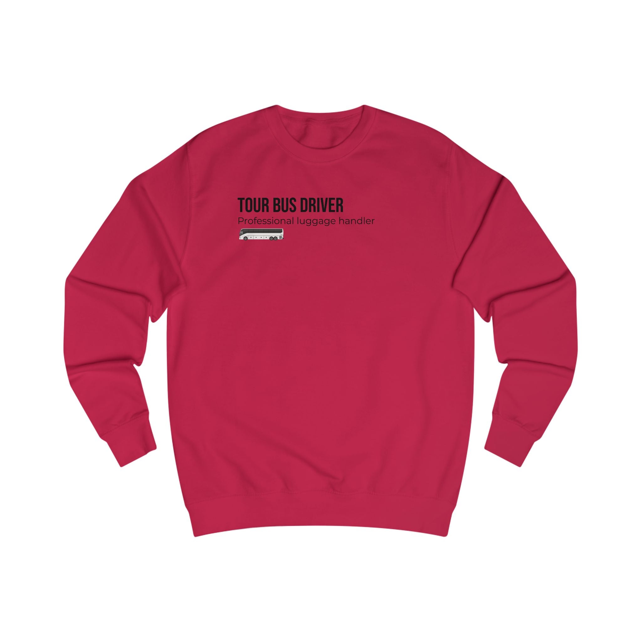 Tour Bus Driver Sweatshirt — "Luggage Tetris Champion" Graphic Crewneck