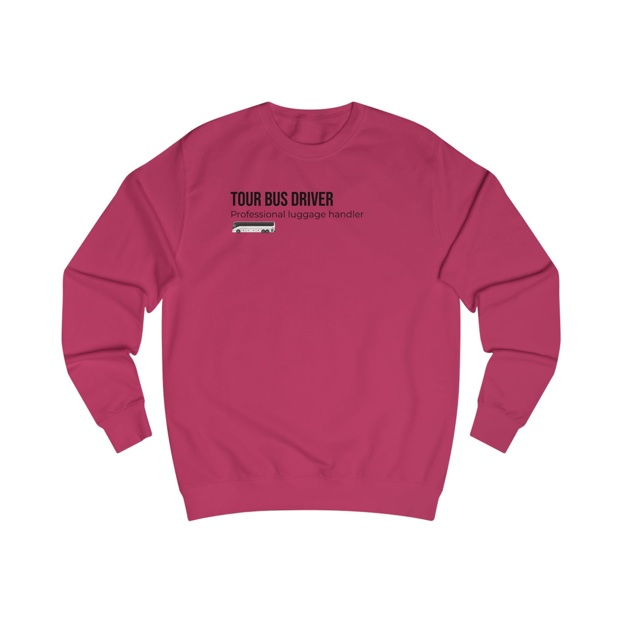 Tour Bus Driver Sweatshirt — "Luggage Tetris Champion" Graphic Crewneck