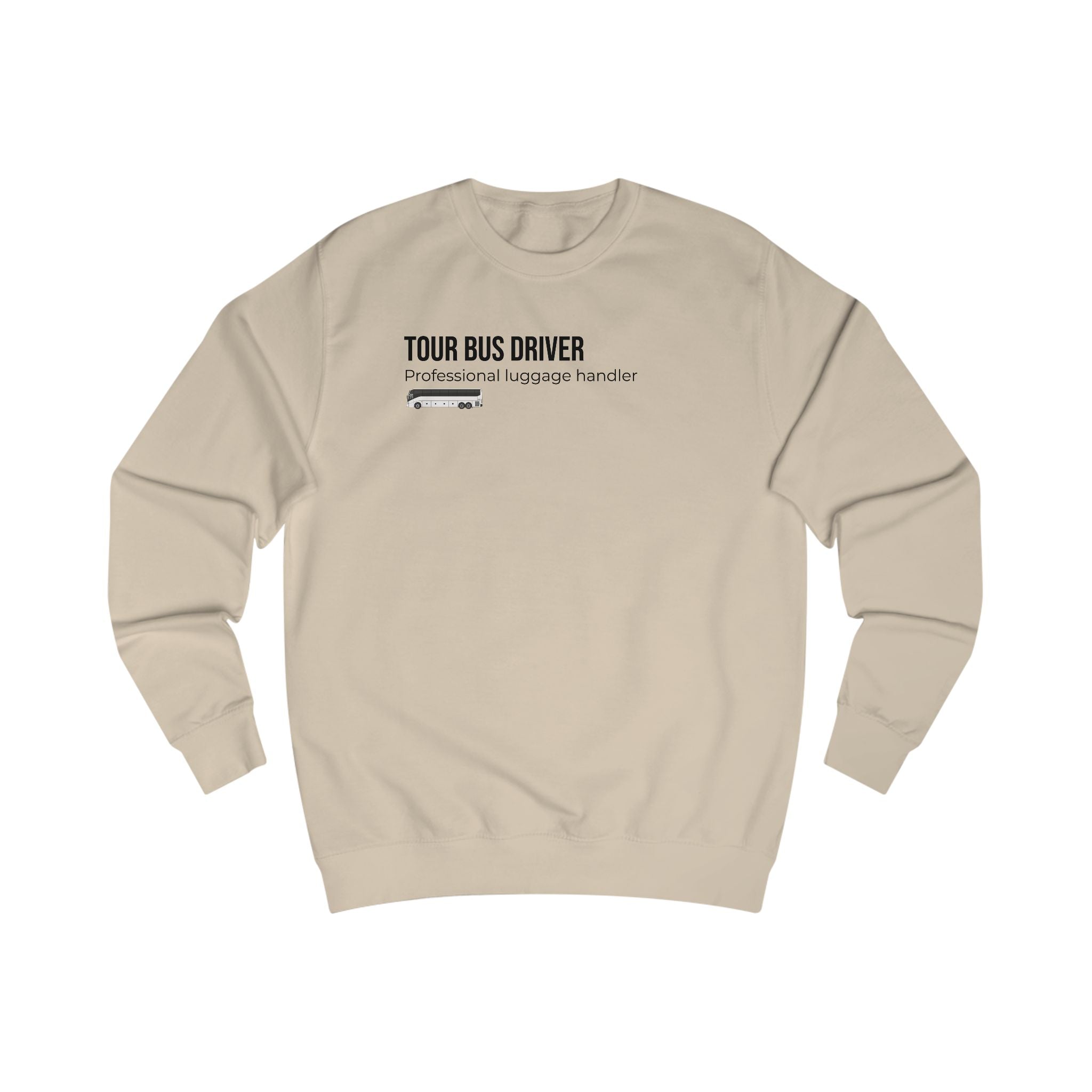 Tour Bus Driver Sweatshirt — "Luggage Tetris Champion" Graphic Crewneck