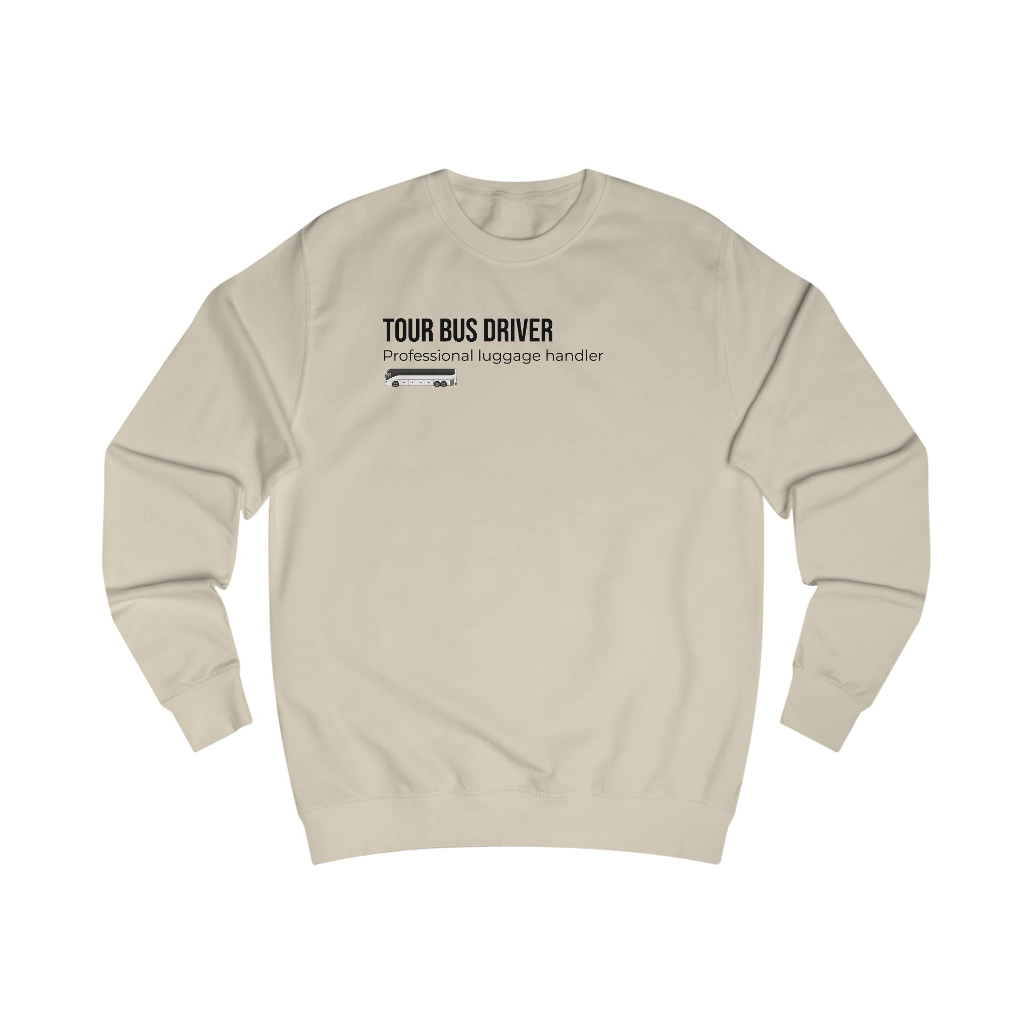 Tour Bus Driver Sweatshirt — "Luggage Tetris Champion" Graphic Crewneck