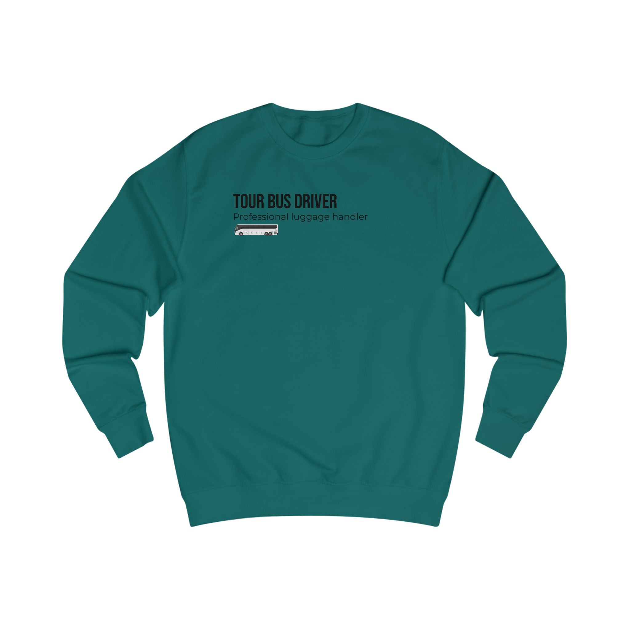 Tour Bus Driver Sweatshirt — "Luggage Tetris Champion" Graphic Crewneck