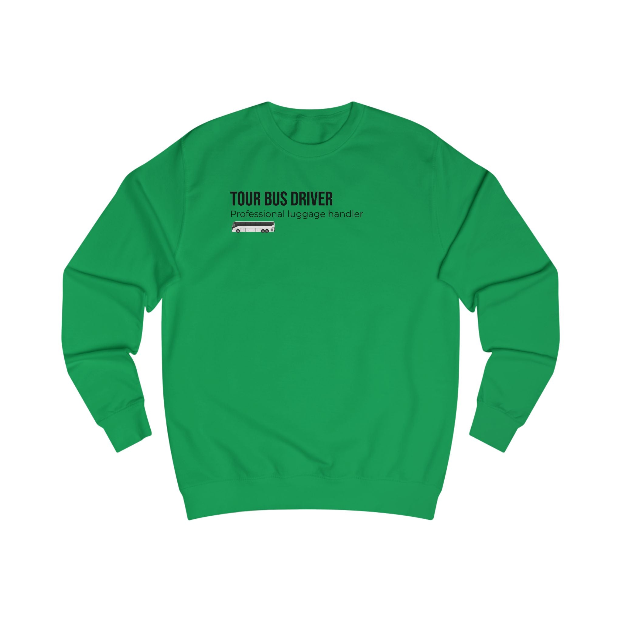 Tour Bus Driver Sweatshirt — "Luggage Tetris Champion" Graphic Crewneck