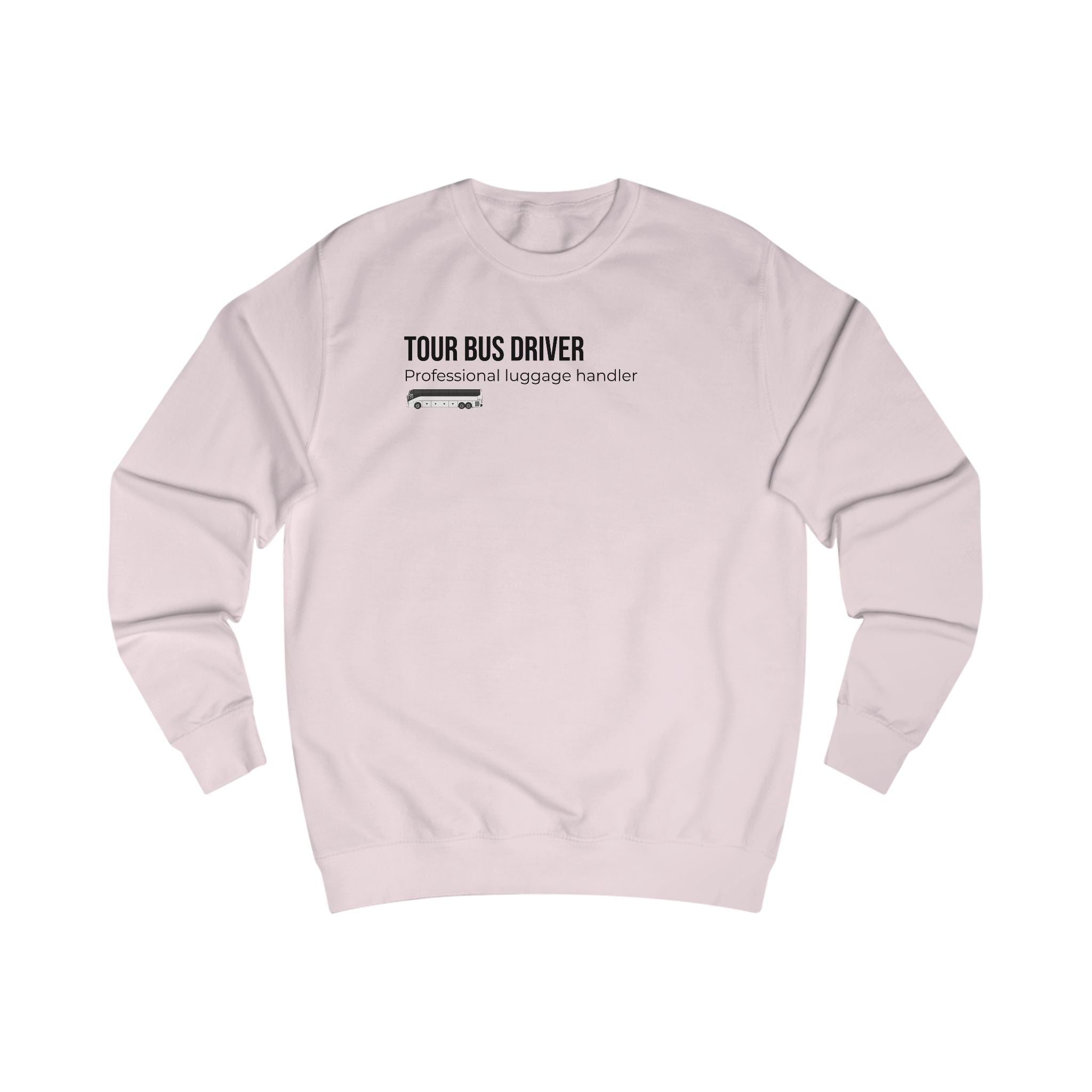 Tour Bus Driver Sweatshirt — "Luggage Tetris Champion" Graphic Crewneck