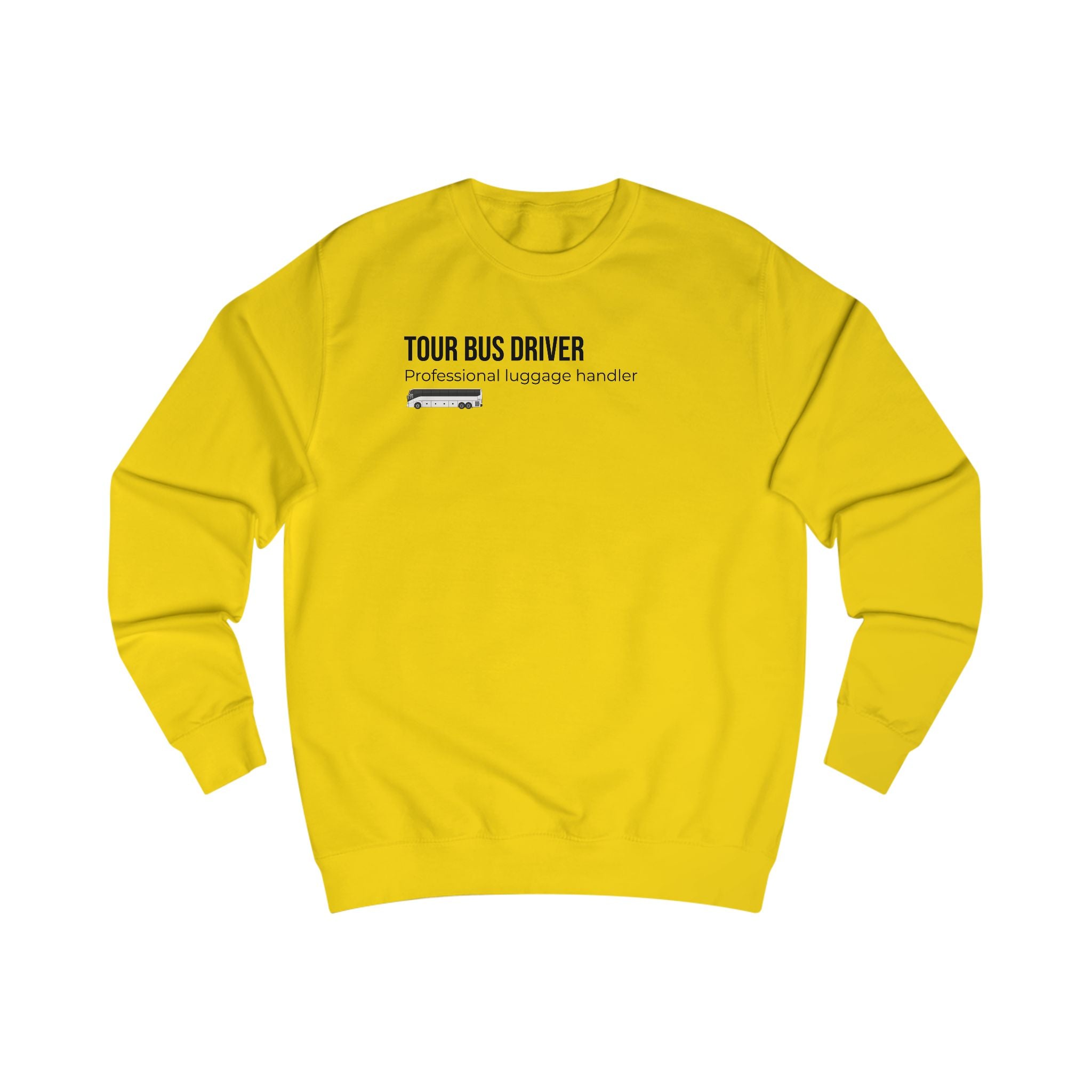 Tour Bus Driver Sweatshirt — "Luggage Tetris Champion" Graphic Crewneck