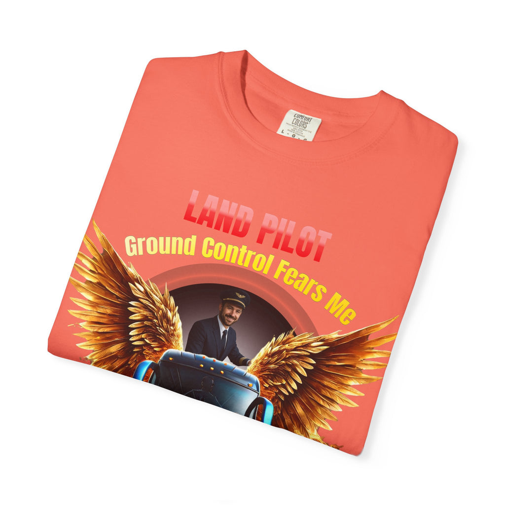 Bus Driver T-Shirt — "Land Pilot" & "If the wheels are down, I'm around" Graphic Tee