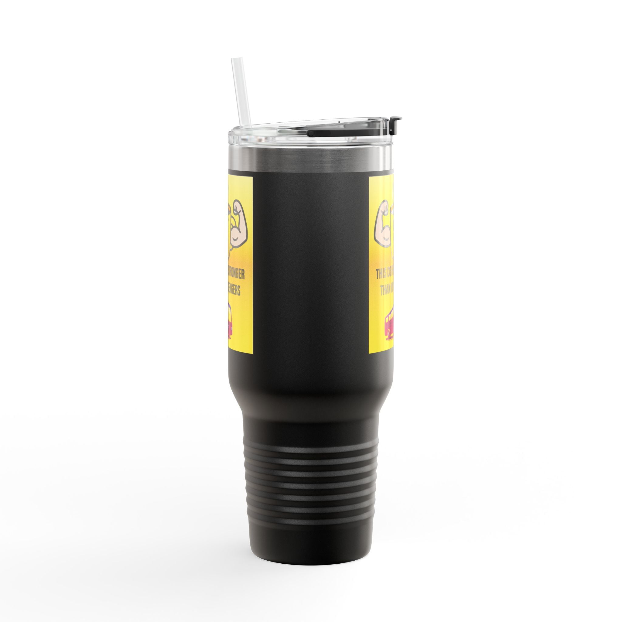 40oz Insulated Travel Mug — “This Coffee Is Stronger Than My Passengers” Bus Driver Tumbler