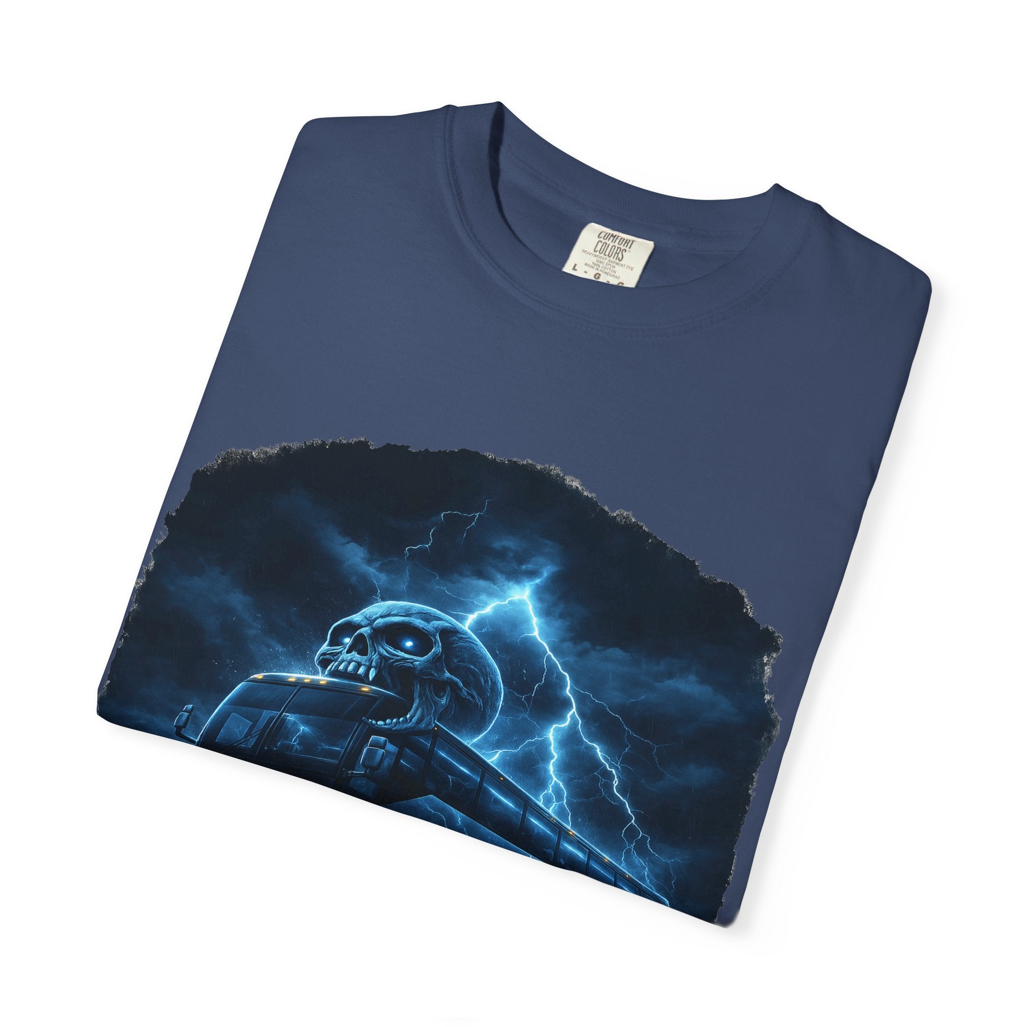 Ghost Train T-Shirt — Haunted Night Bus Graphic Tee