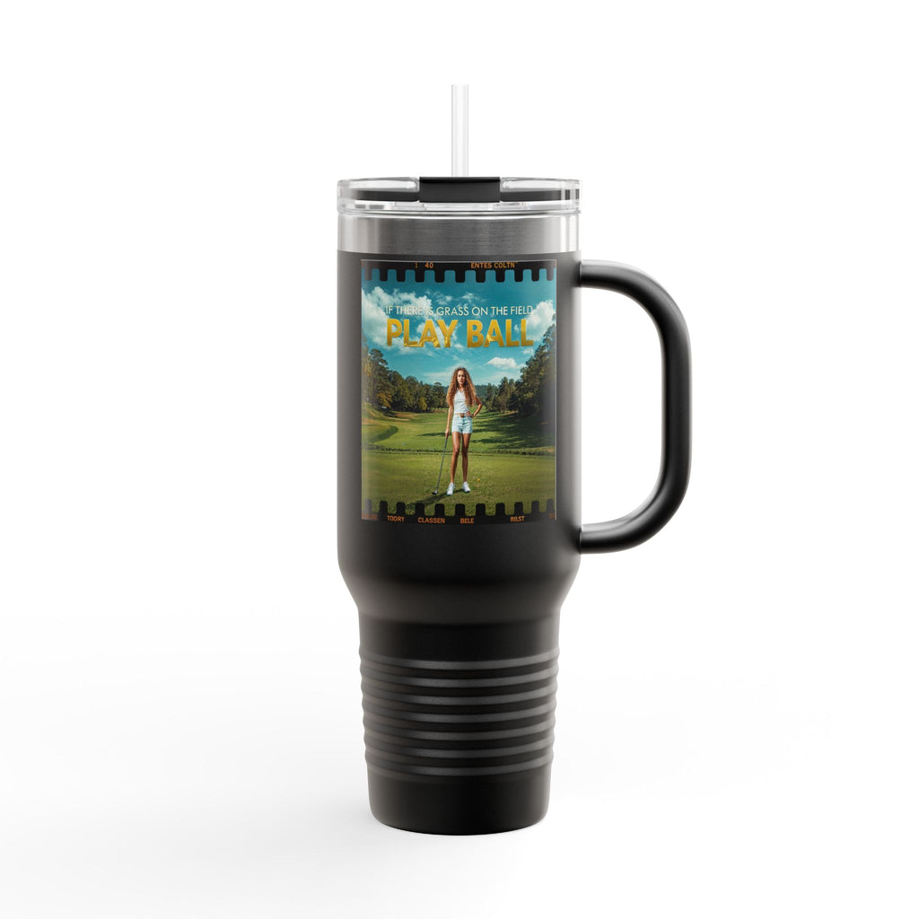 Play Ball Golf Scene Travel Mug | 40oz Insulated Tumbler