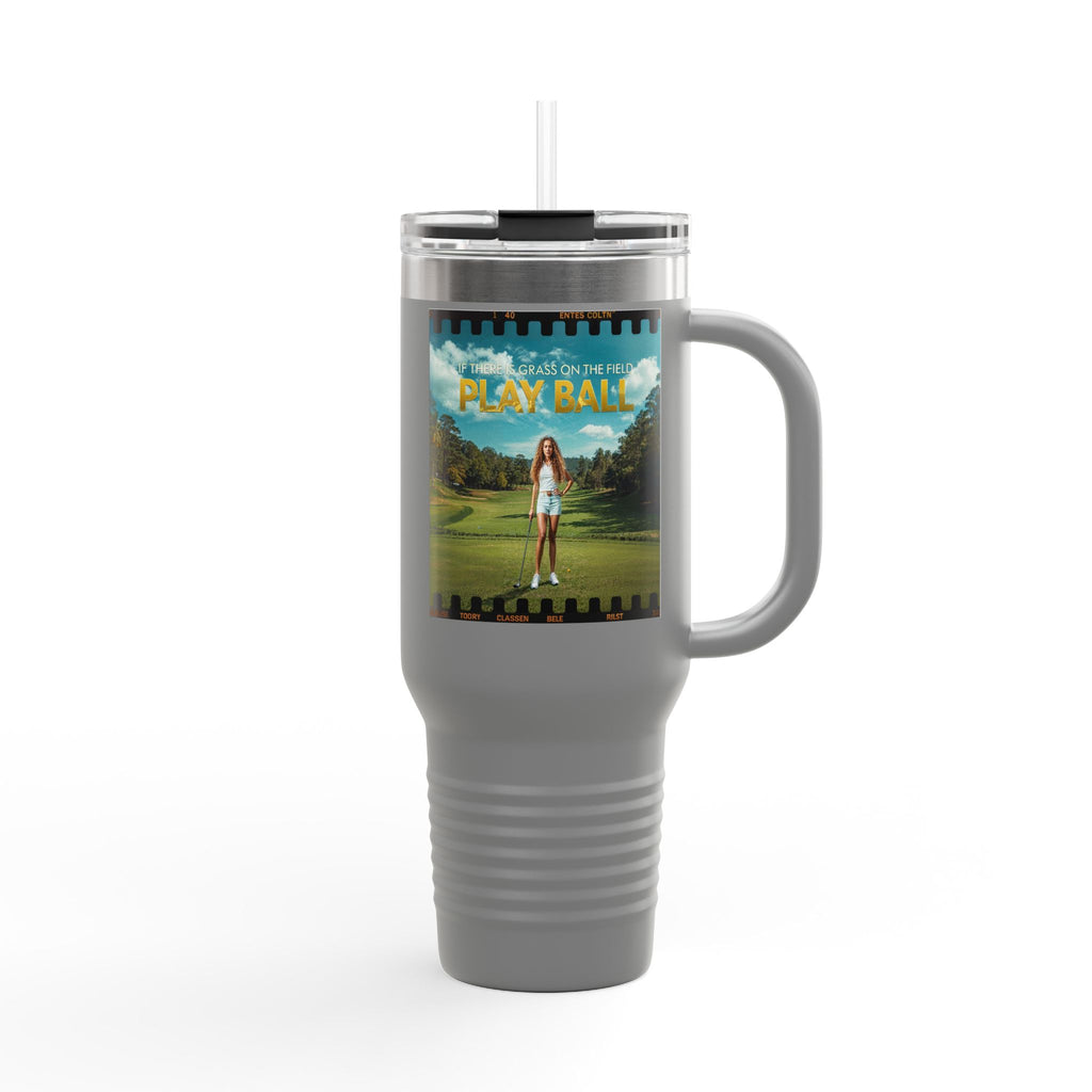 Play Ball Golf Scene Travel Mug | 40oz Insulated Tumbler