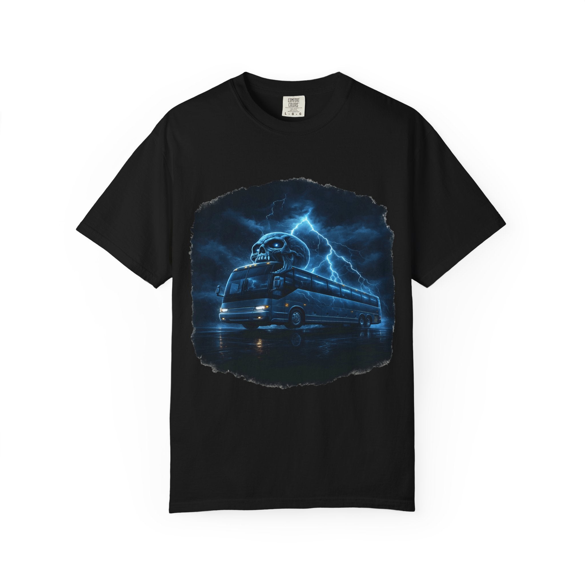 Ghost Train T-Shirt — Haunted Night Bus Graphic Tee