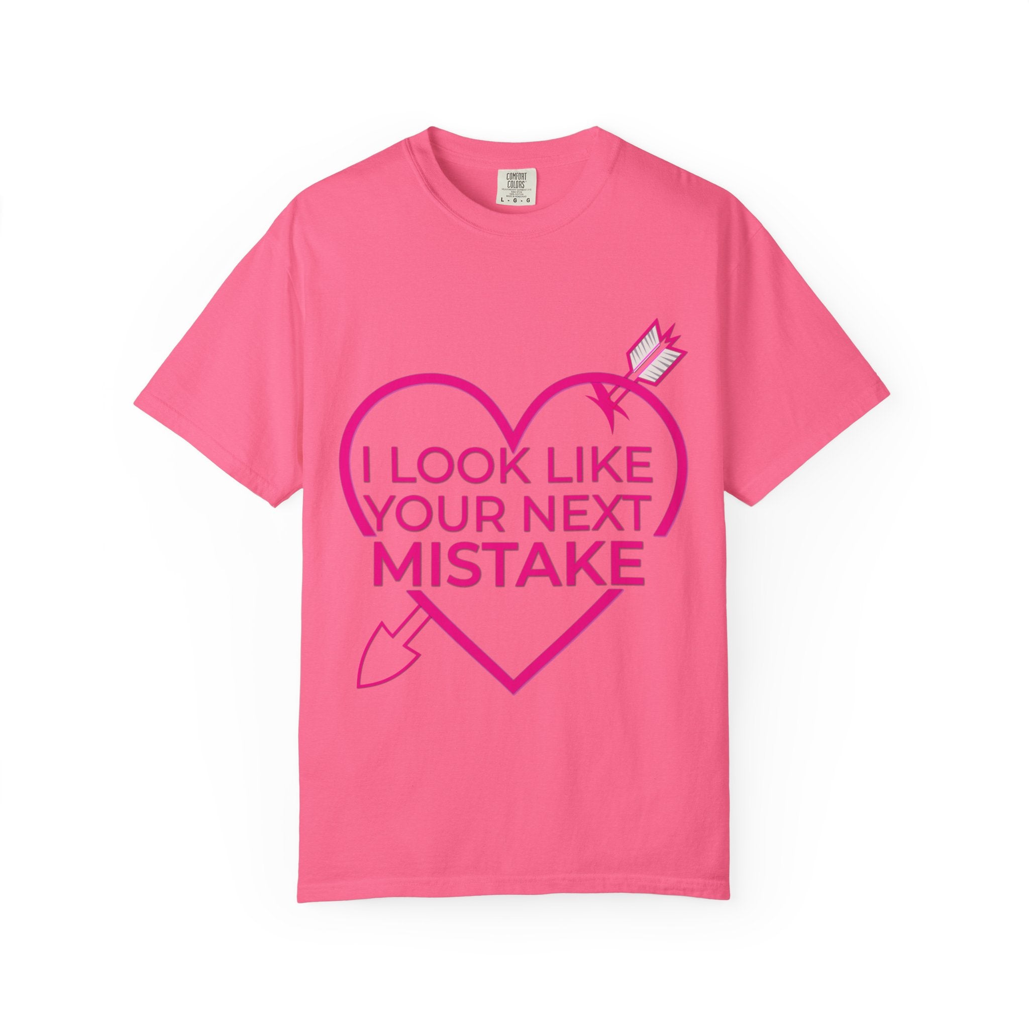 I Look Like Your Next Mistake T-shirt | Heart Arrow Lip Graphic