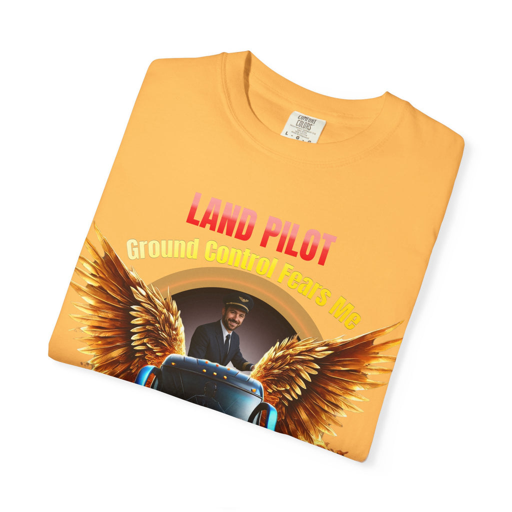Bus Driver T-Shirt — "Land Pilot" & "If the wheels are down, I'm around" Graphic Tee