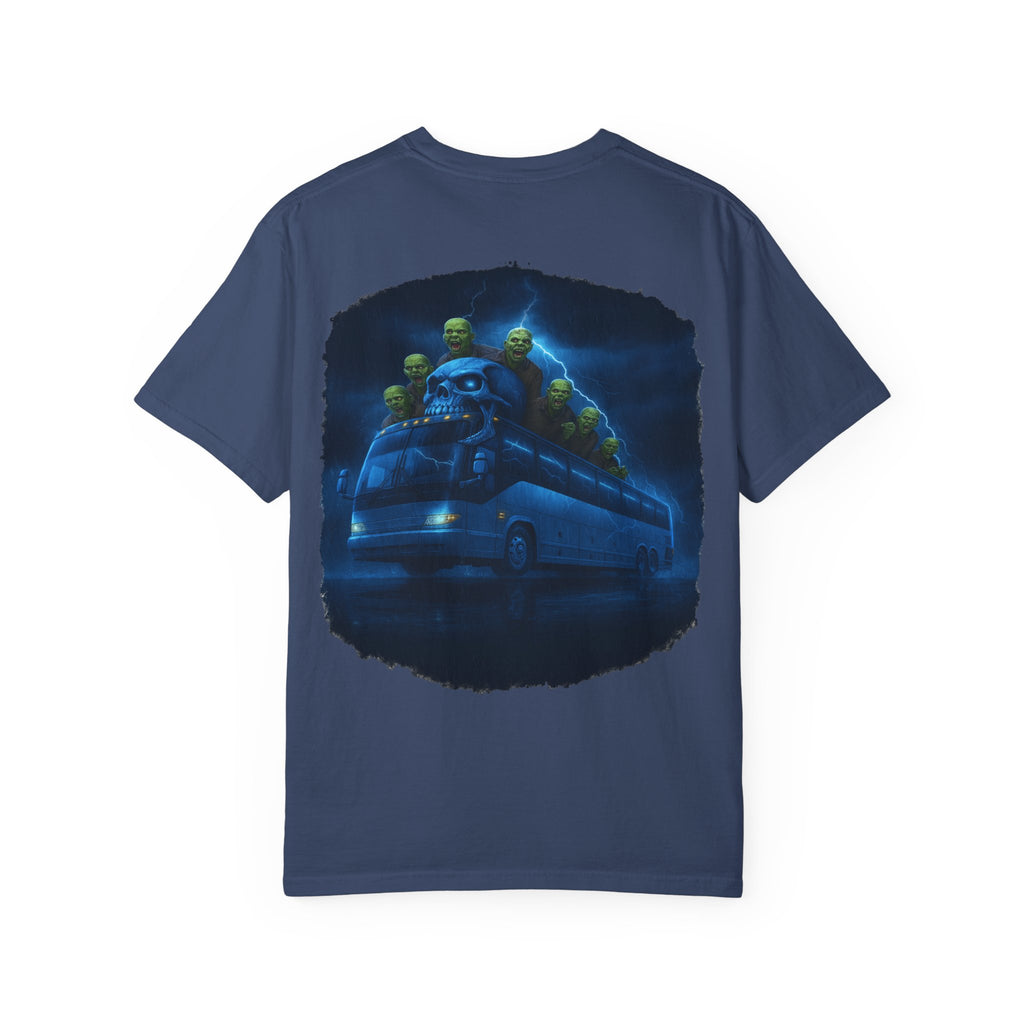 Ghost Train T-Shirt — Haunted Night Bus Graphic Tee