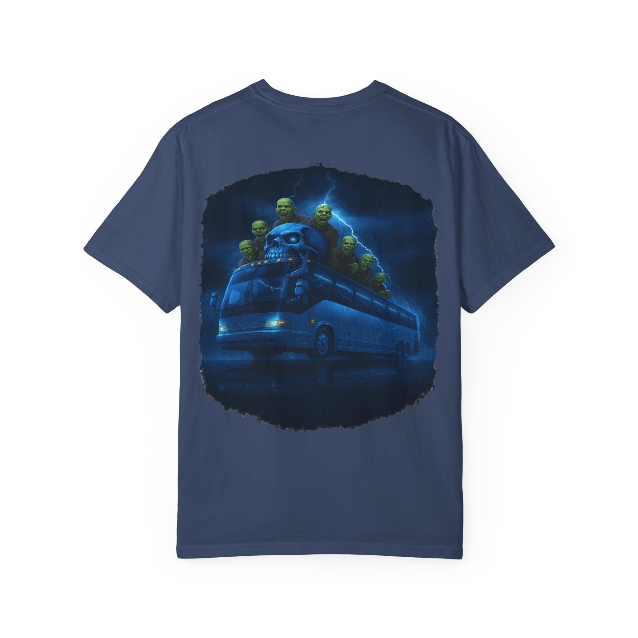 Ghost Train T-Shirt — Haunted Night Bus Graphic Tee