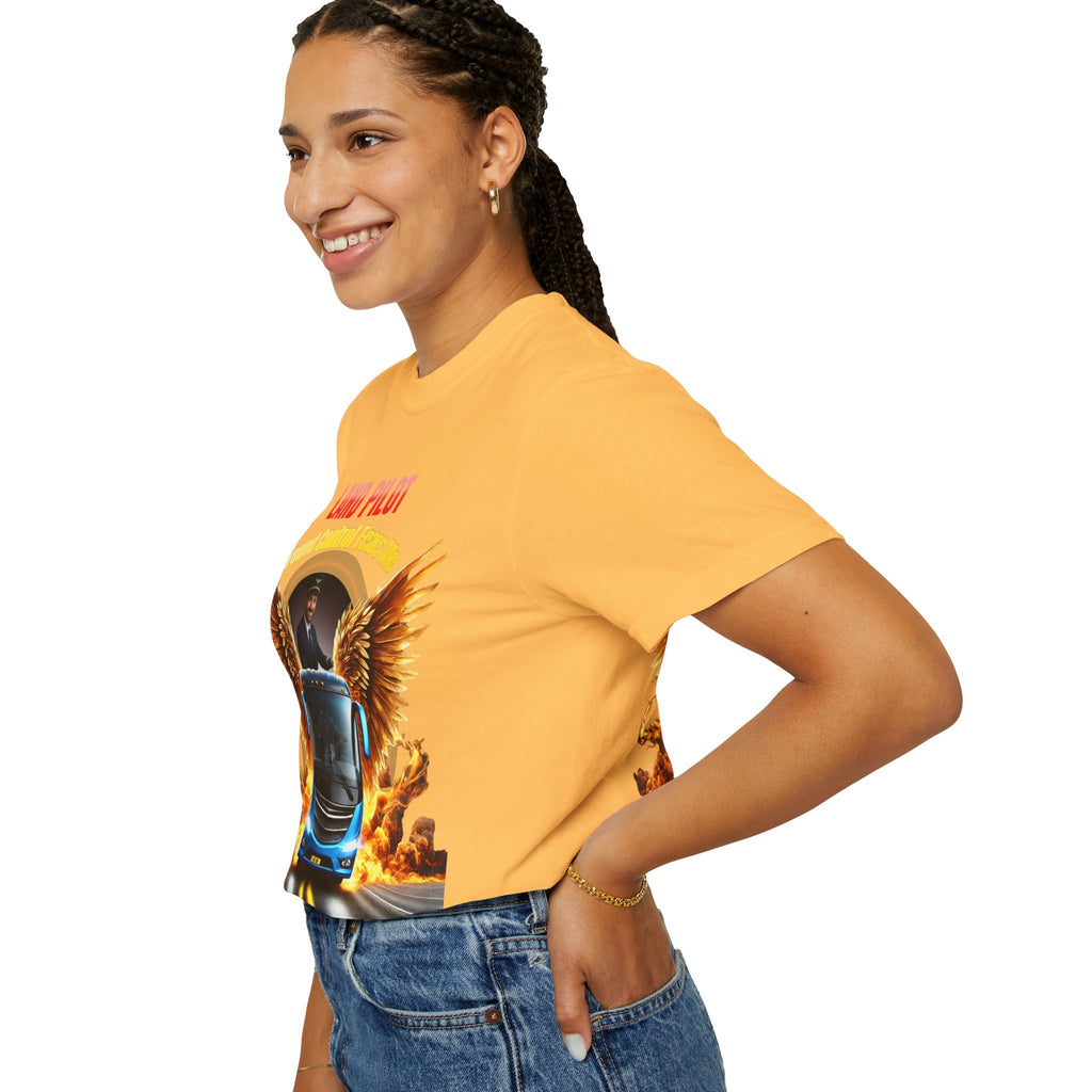 Bus Driver T-Shirt — "Land Pilot" & "If the wheels are down, I'm around" Graphic Tee